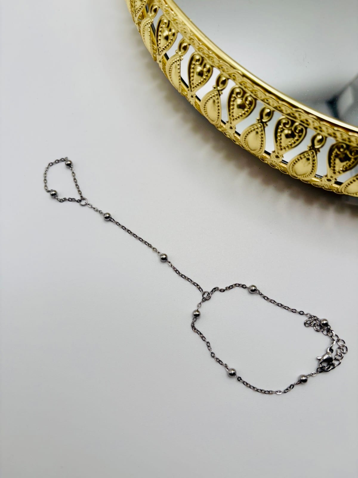 Silver Beaded Bracelet