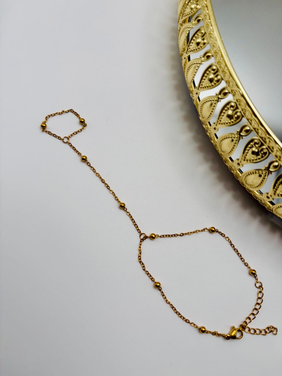 Gold Hand Chain Bracelet