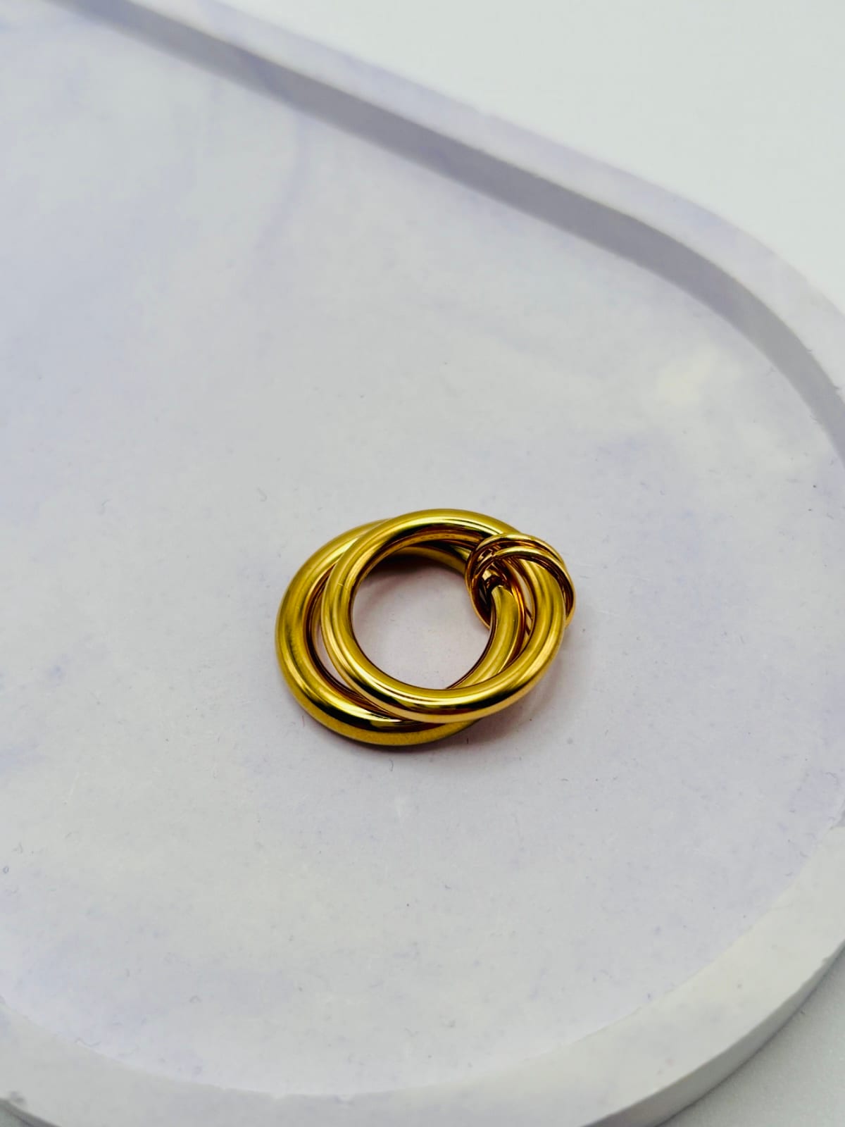 Double-Band Gold Ring  