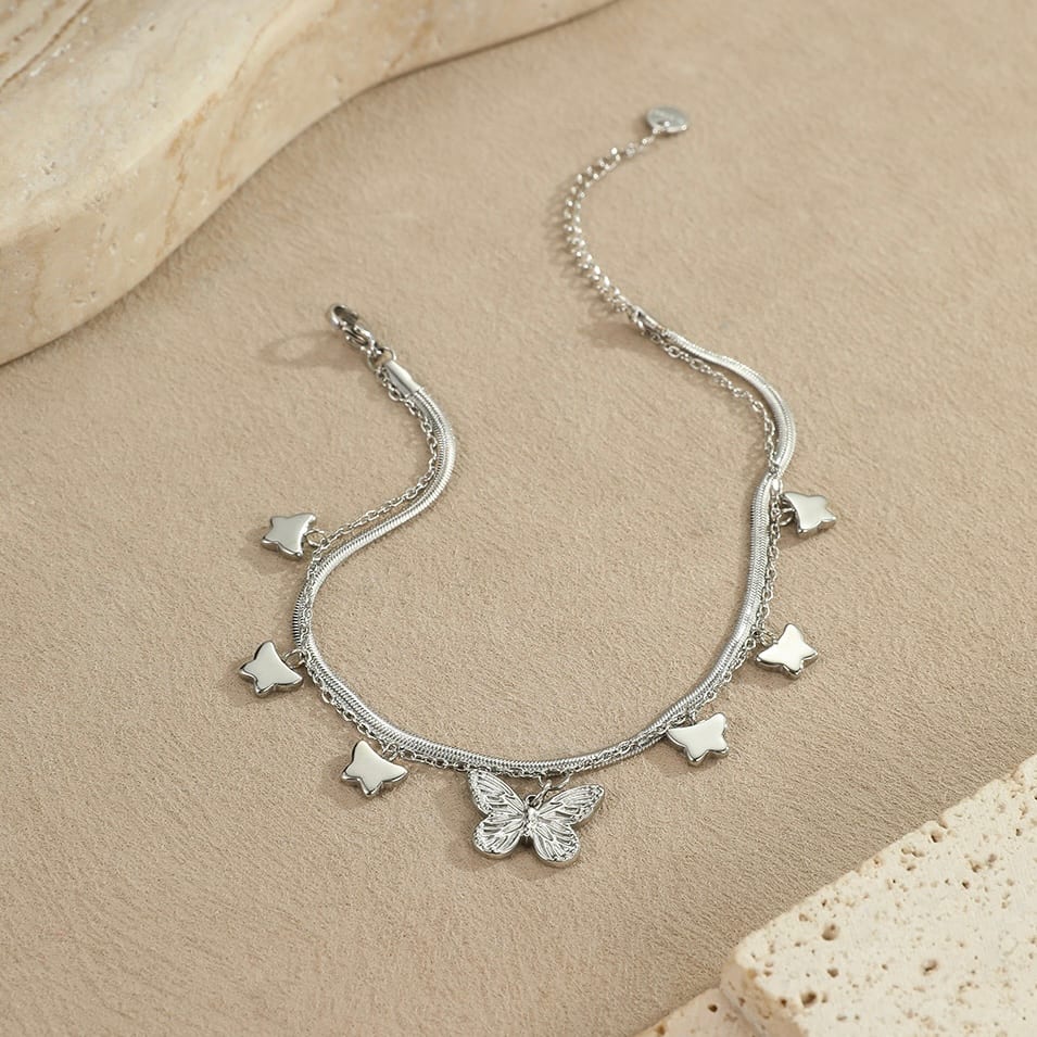 Butterfly Charm Anklet