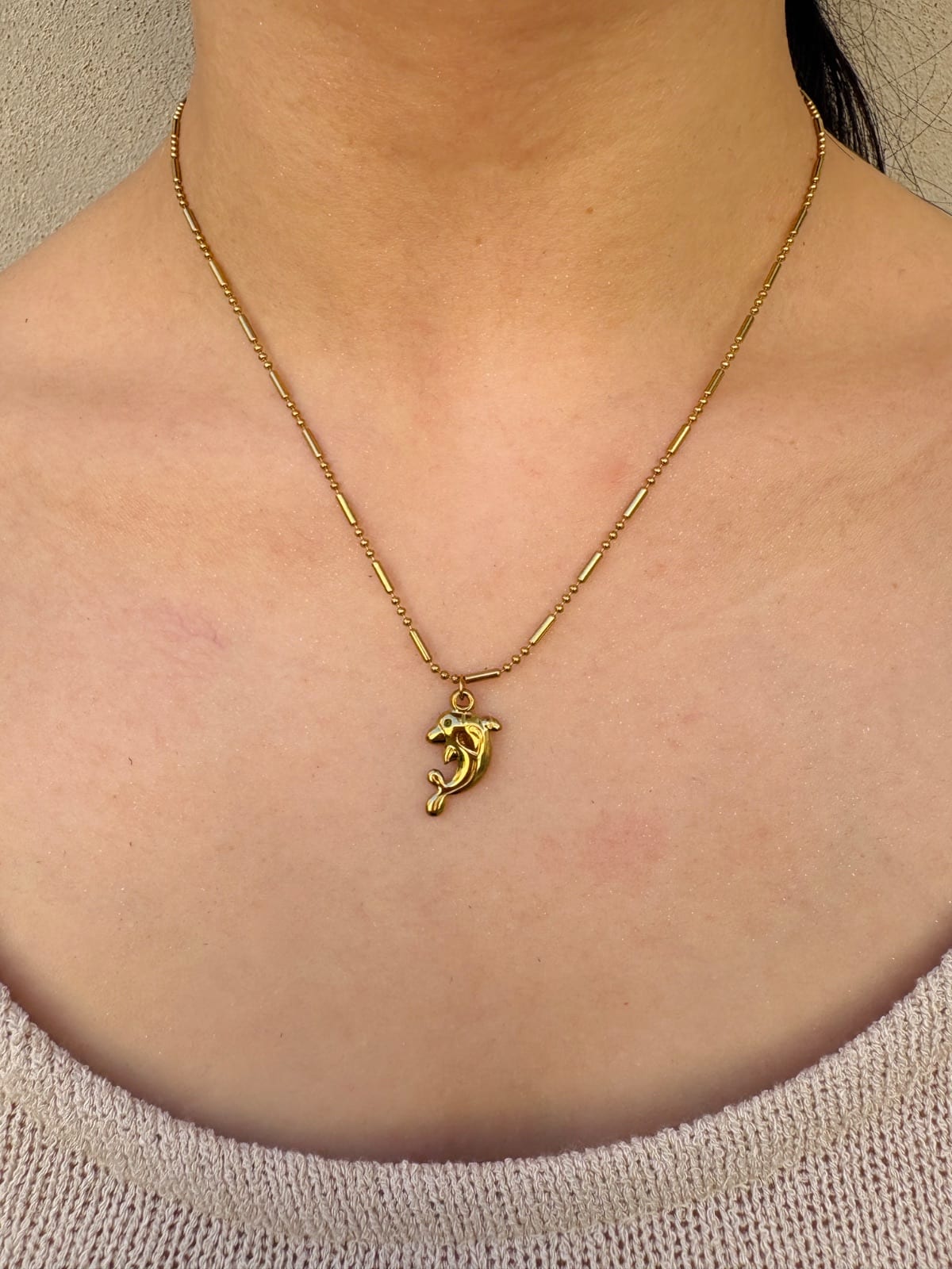 Golden Dolphin Necklace
