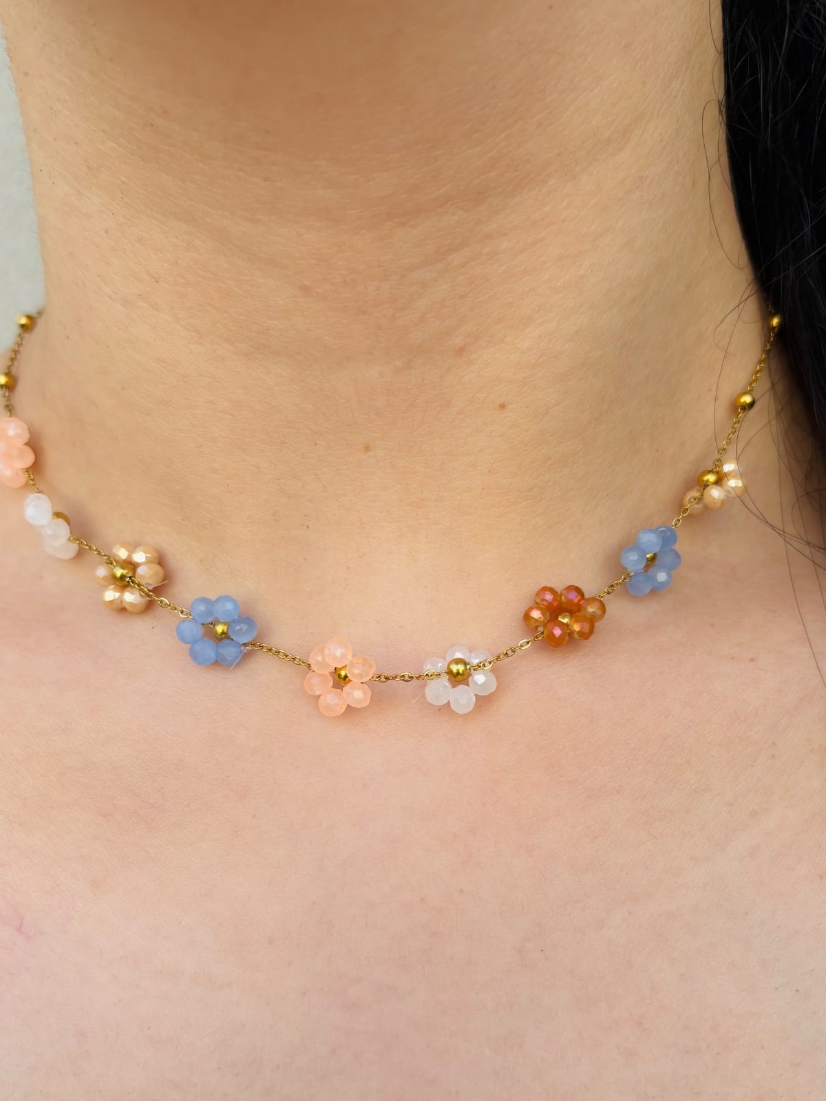 Pastel Flower Necklace