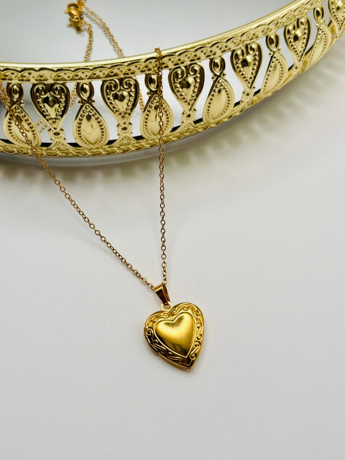Heart-Shaped Gold Pendant