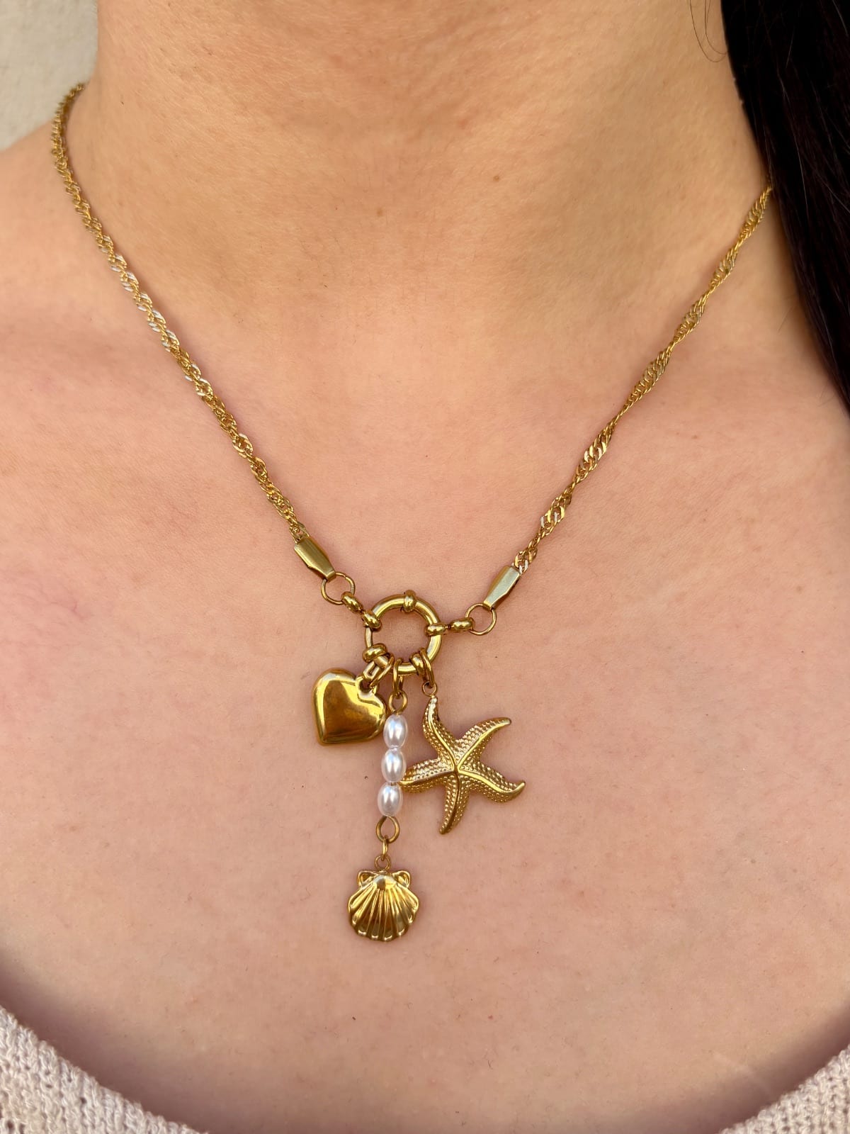 Charm Cluster Necklace