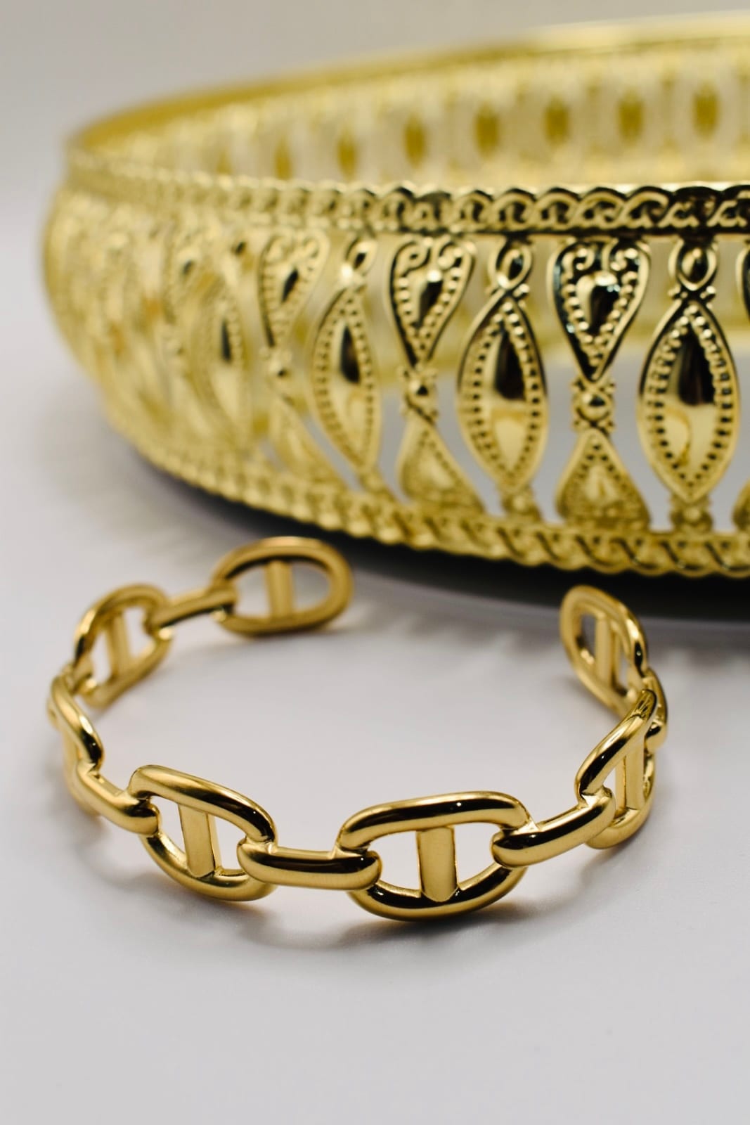 Gold Statement Chain Bracelet