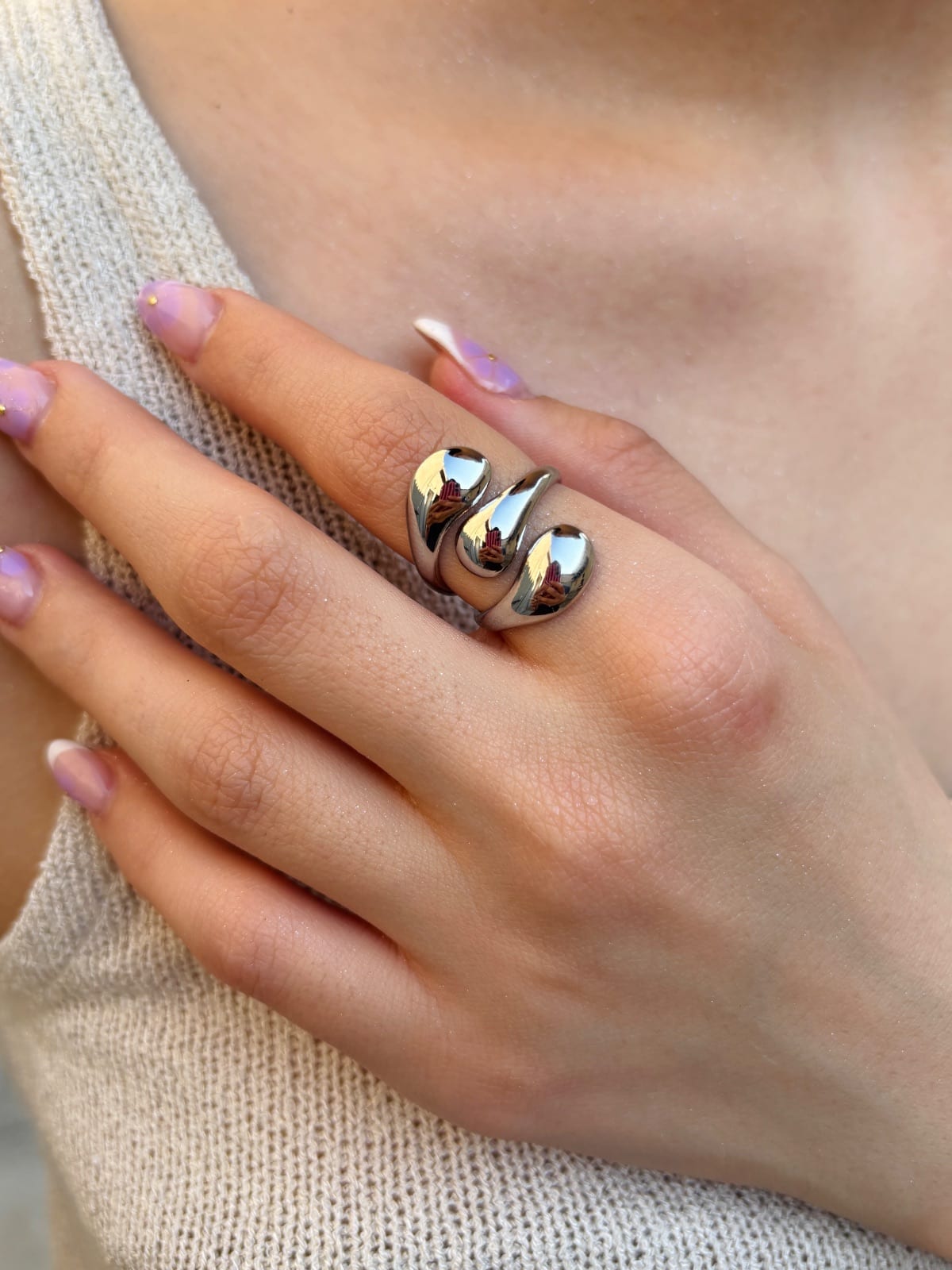 Triple Wave Ring
