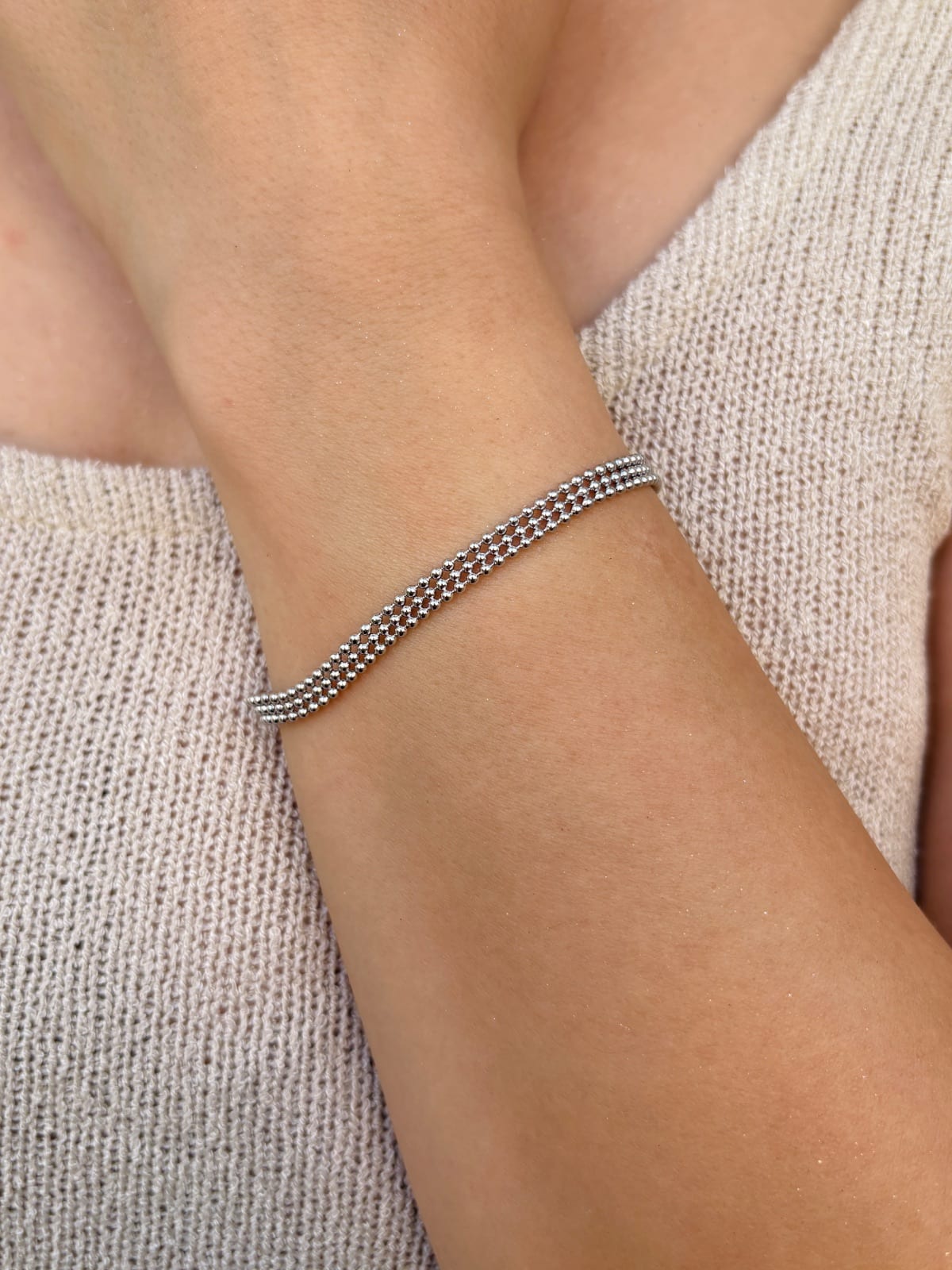 Silver Mesh Bracelet