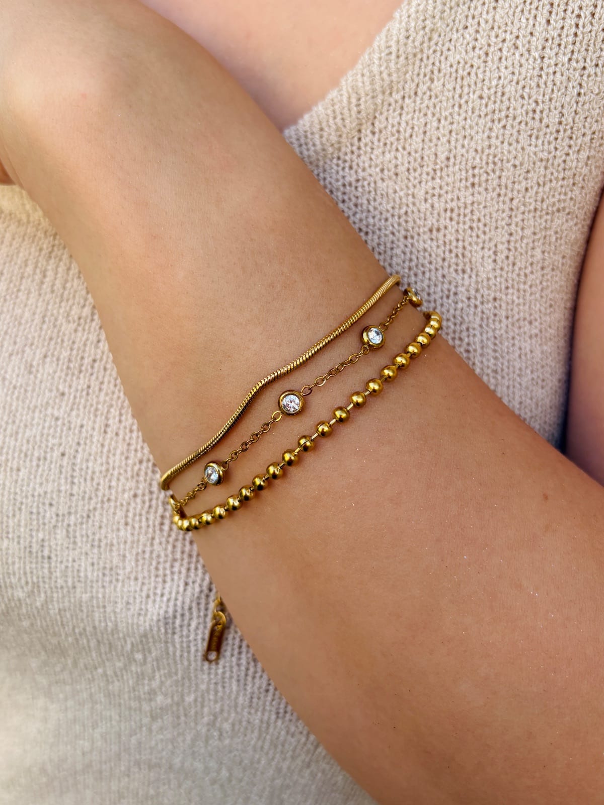 Gold Gem Bracelet