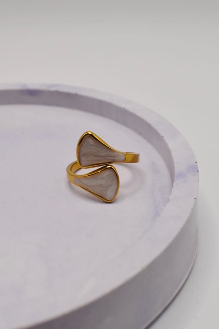 White Open Ring