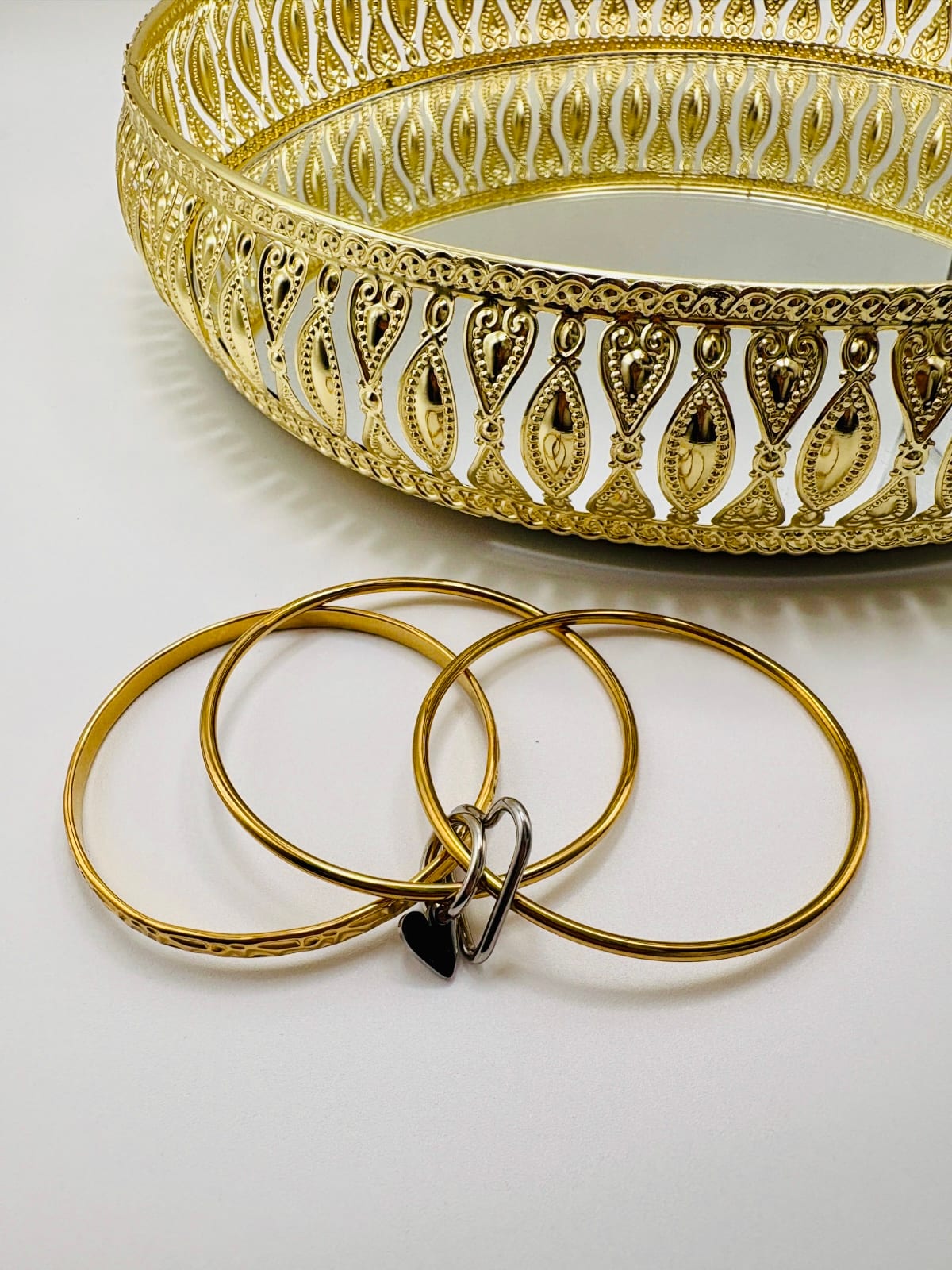 Gold Triple Chain Bracelet