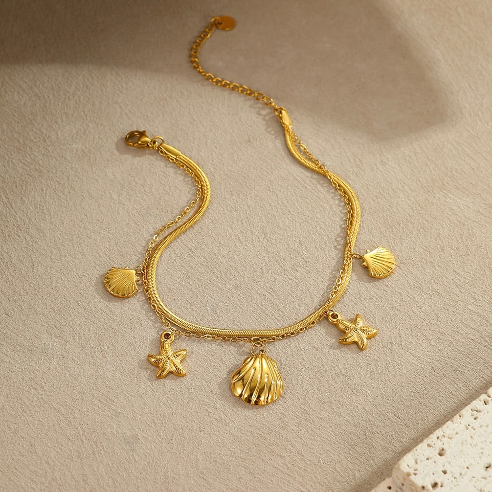 Ocean Gold Anklet