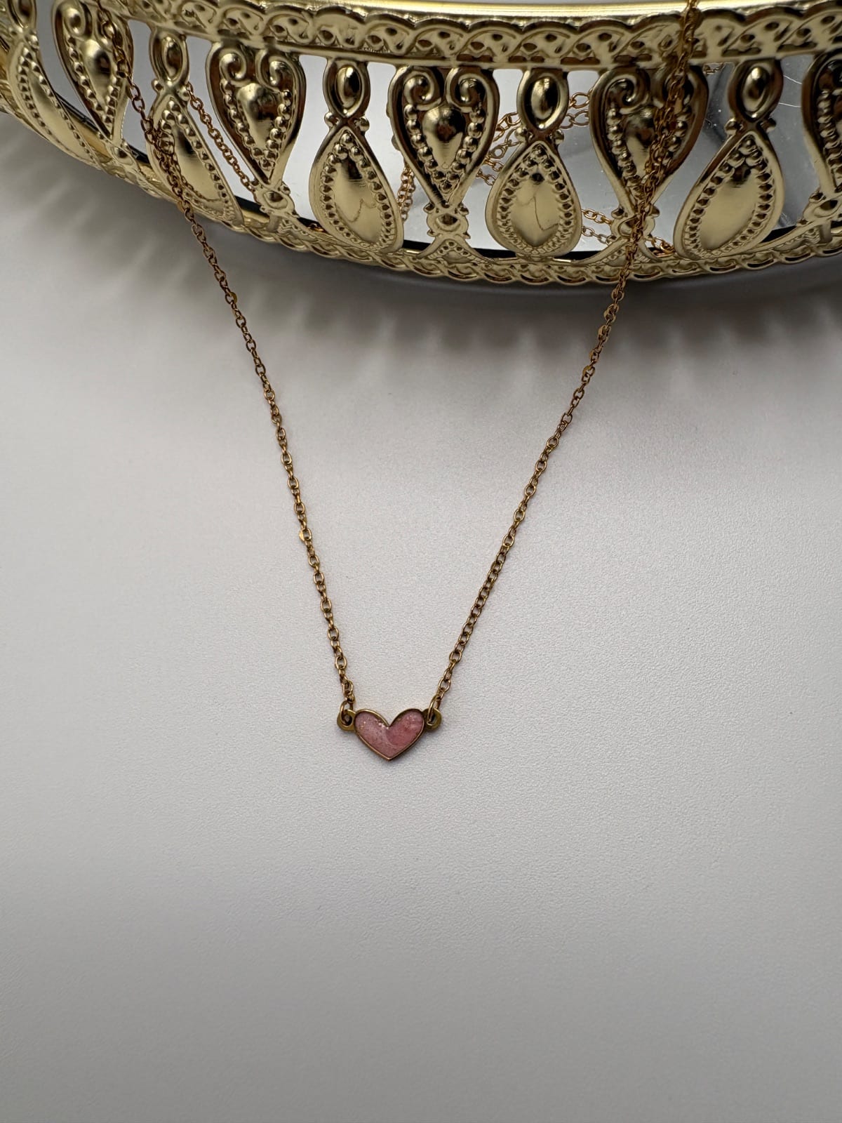  Pink Heart Necklace