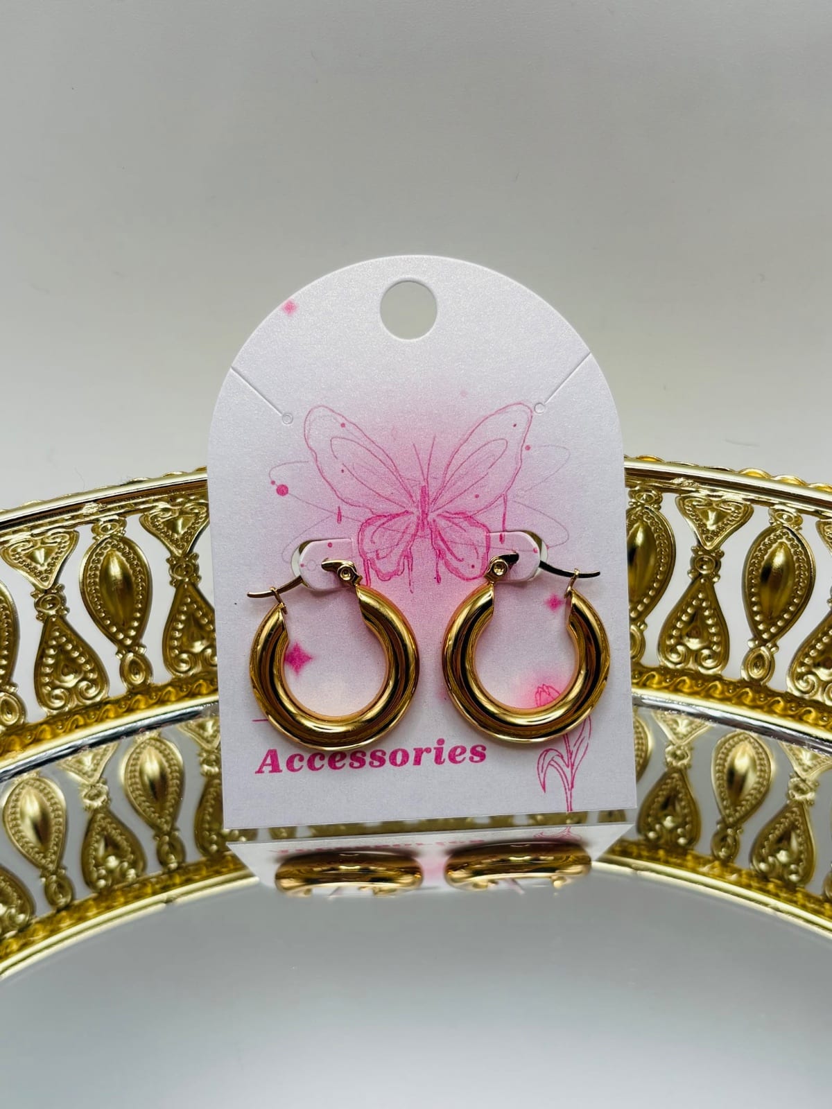 Medium Gold Hoop Earrings