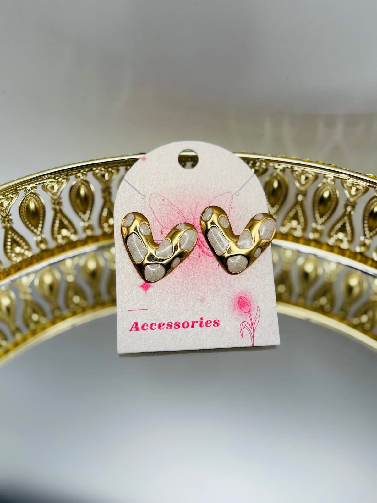 Pearl Mosaic Statement Earrings