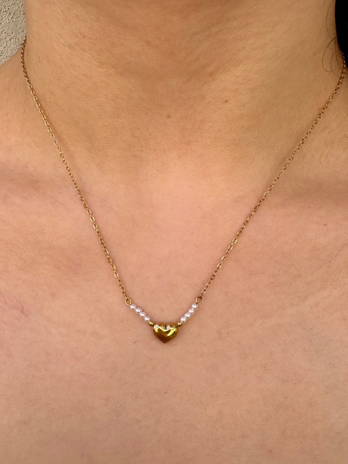 Heart Pearl Necklace