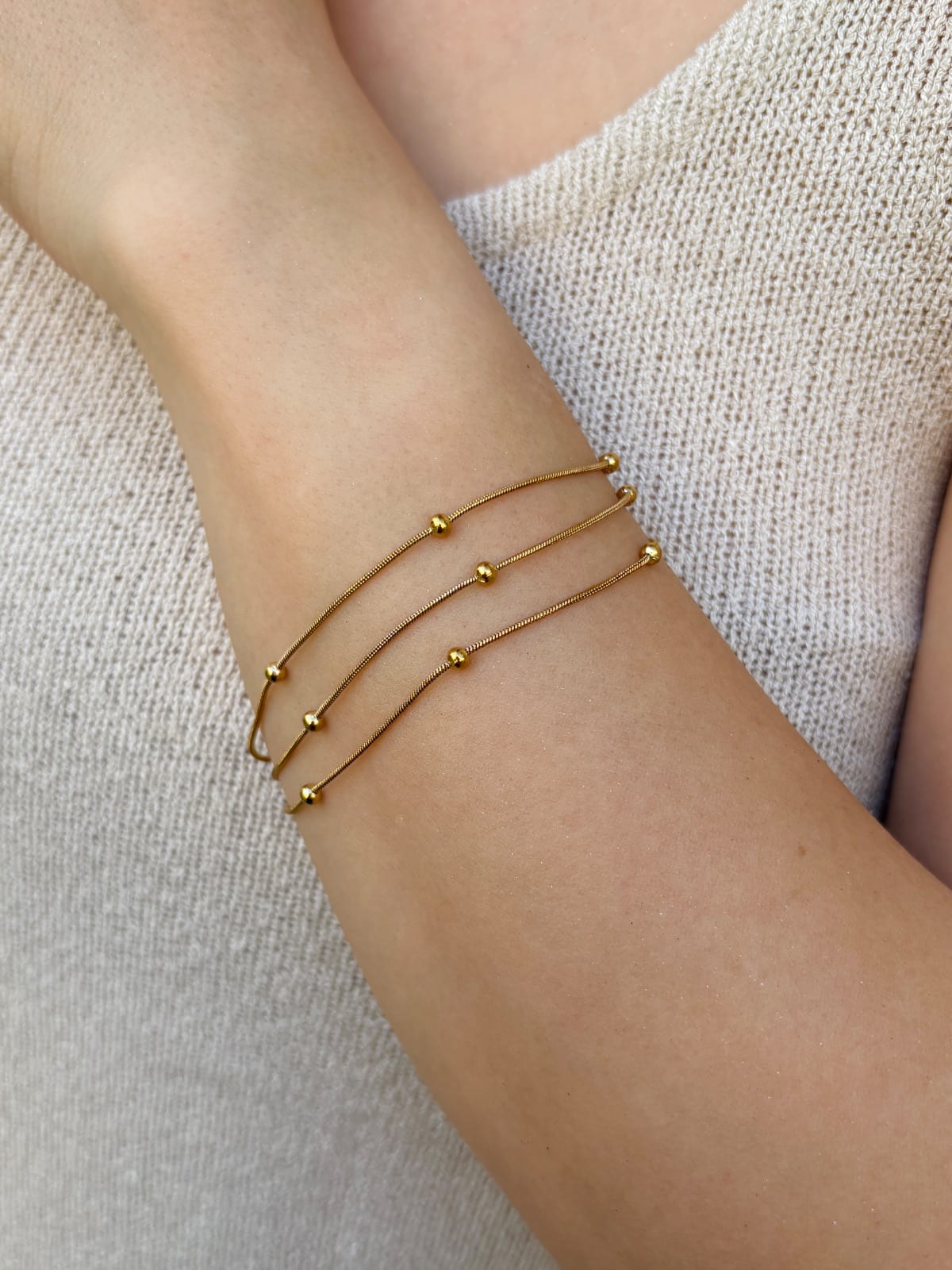 Triple Gold Bracelet
