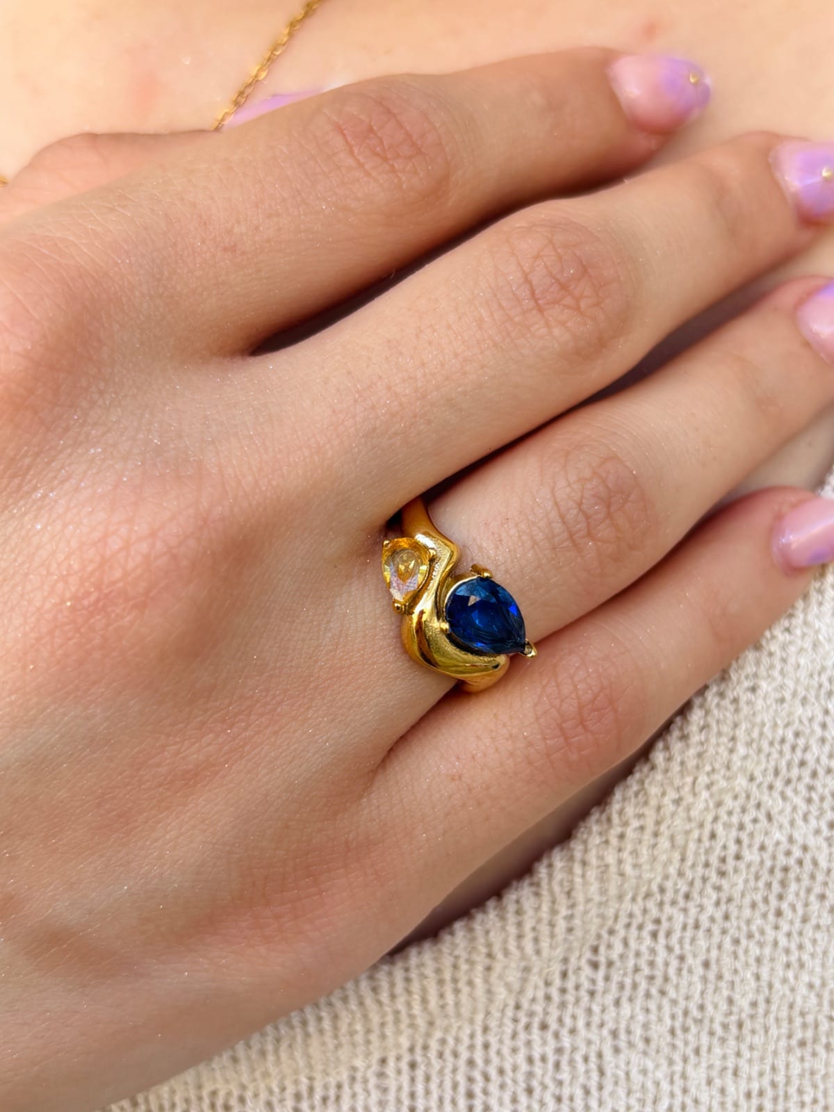 Blue Tear Ring