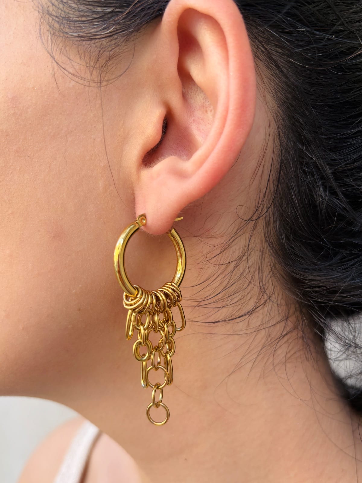 Chain Hoop Earrings