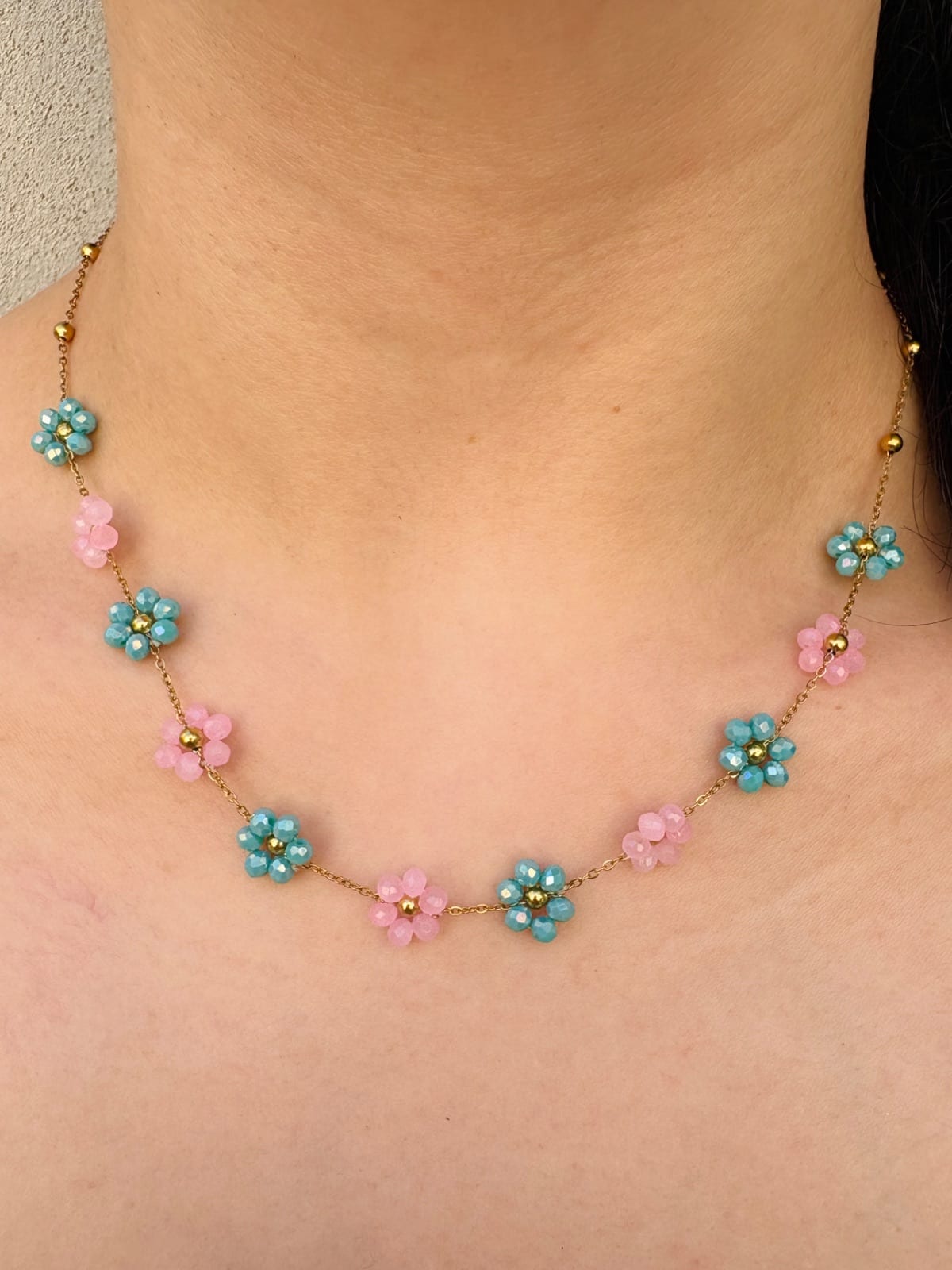 Flower Bead Necklace