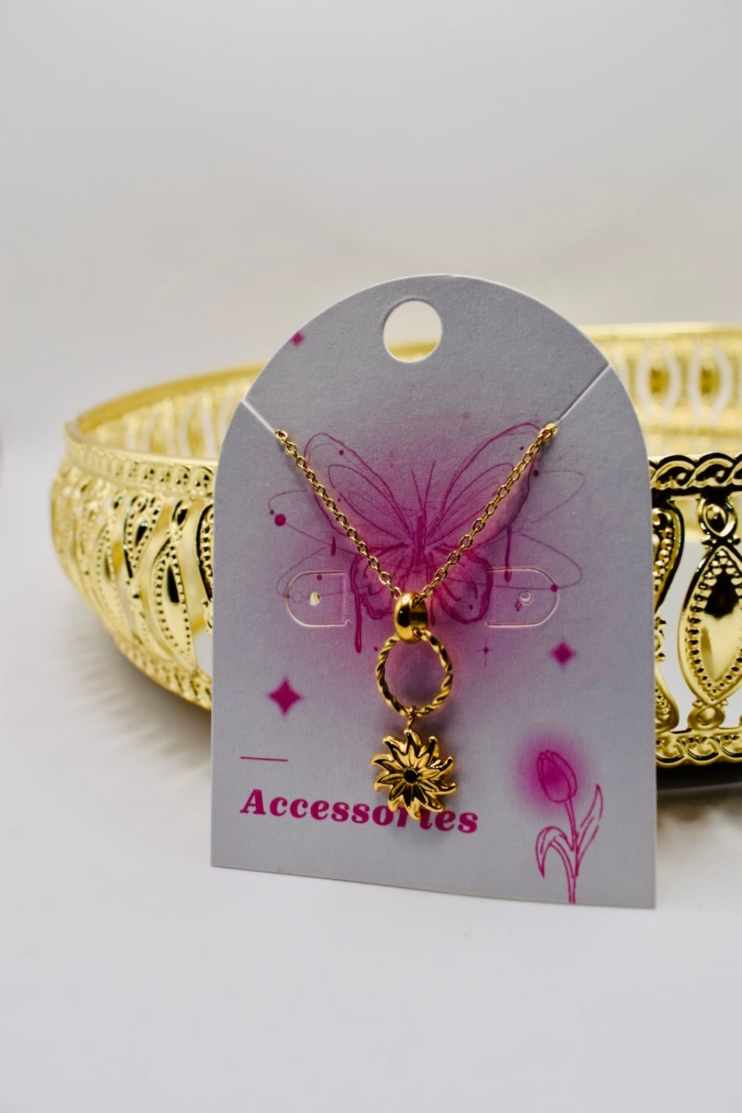 Floral Drop Necklace