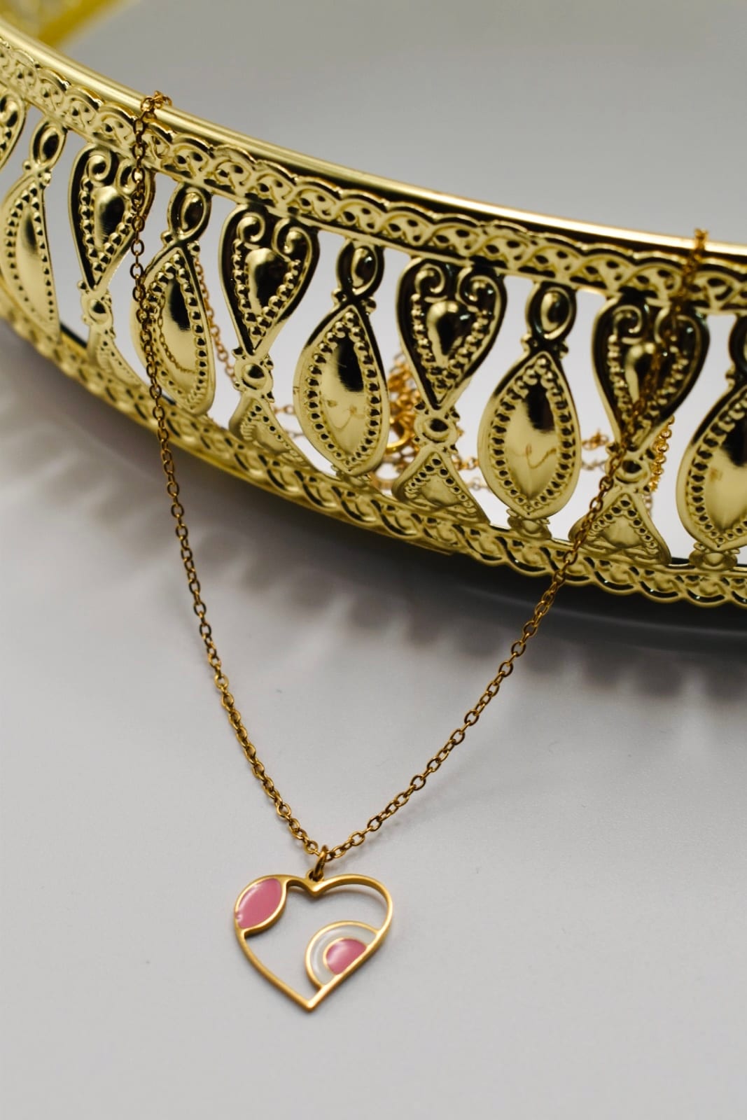 Heart Charm Pendant Necklace