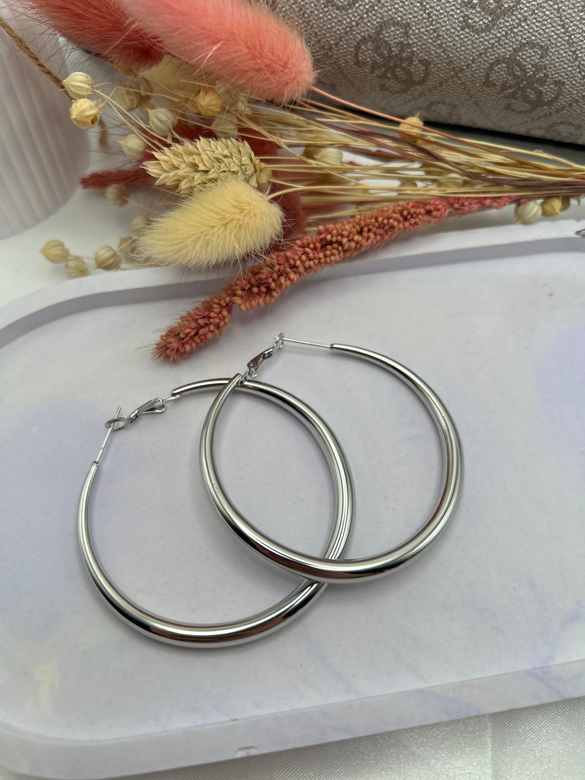 Classic Silver Hoop Earrings